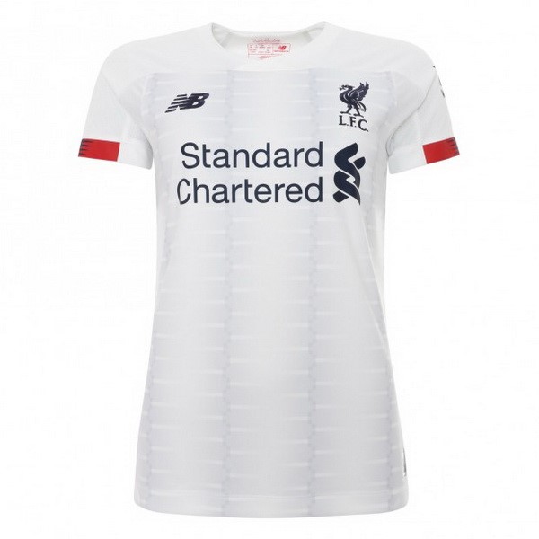 Camiseta Liverpool Segunda equipo Mujer 2019-20 Blanco